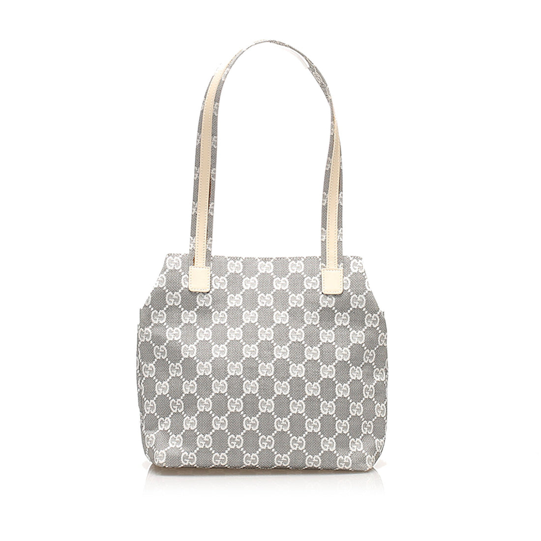 Gucci GG Canvas Tote Bag Gray SHW