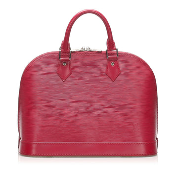 Louis-Vuitton Epi Alma PM Castillan Red