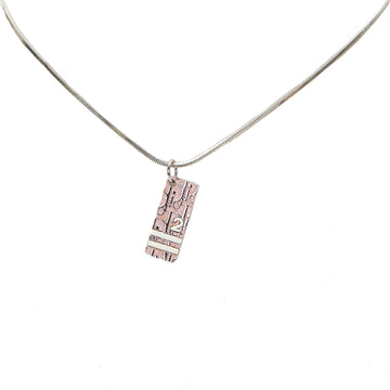 Oblique Trotter Pendant Necklace Pink