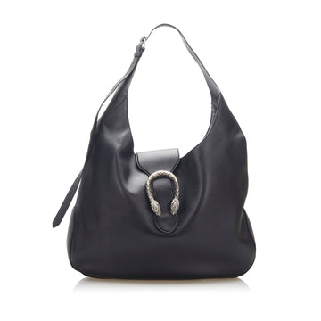 Gucci Dionysus Leather Satchel Black