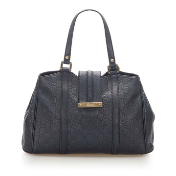 Gucci Guccissima Leather Tote Bag Black
