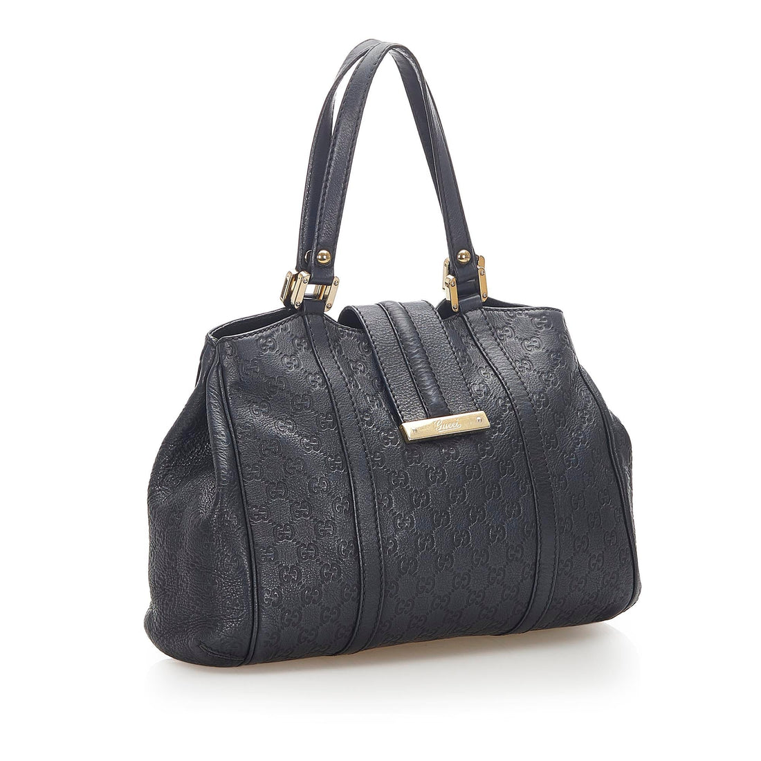 Gucci Guccissima Leather Tote Bag Black