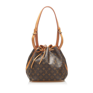 Louis-Vuitton Monogram Petit Noe Brown