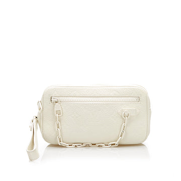 Louis-Vuitton Louis Vuitton Monogram Taurillon Volga Pochette White