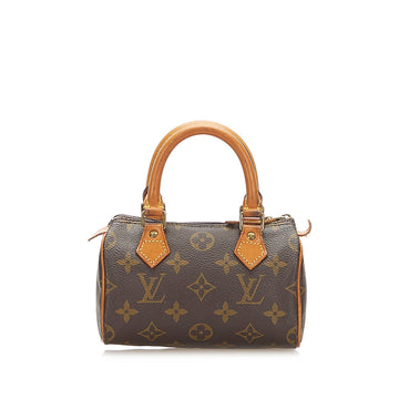 Louis-Vuitton Monogram Mini Speedy Brown