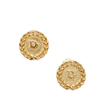 Logo Clip-On Earrings Gold