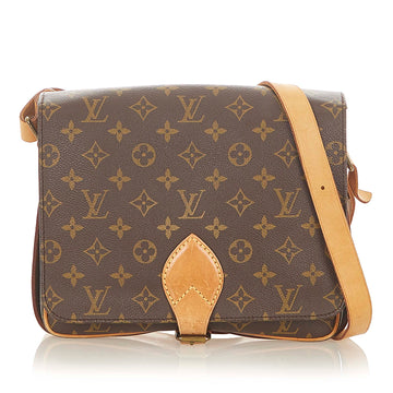 Louis-Vuitton Monogram Cartouchiere GM Brown