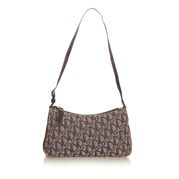 Dior Dior Oblique Canvas Shoulder Bag Brown