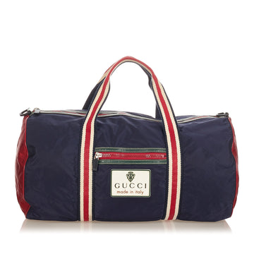 Gucci Gucci Sports Line Nylon Duffel Bag Blue