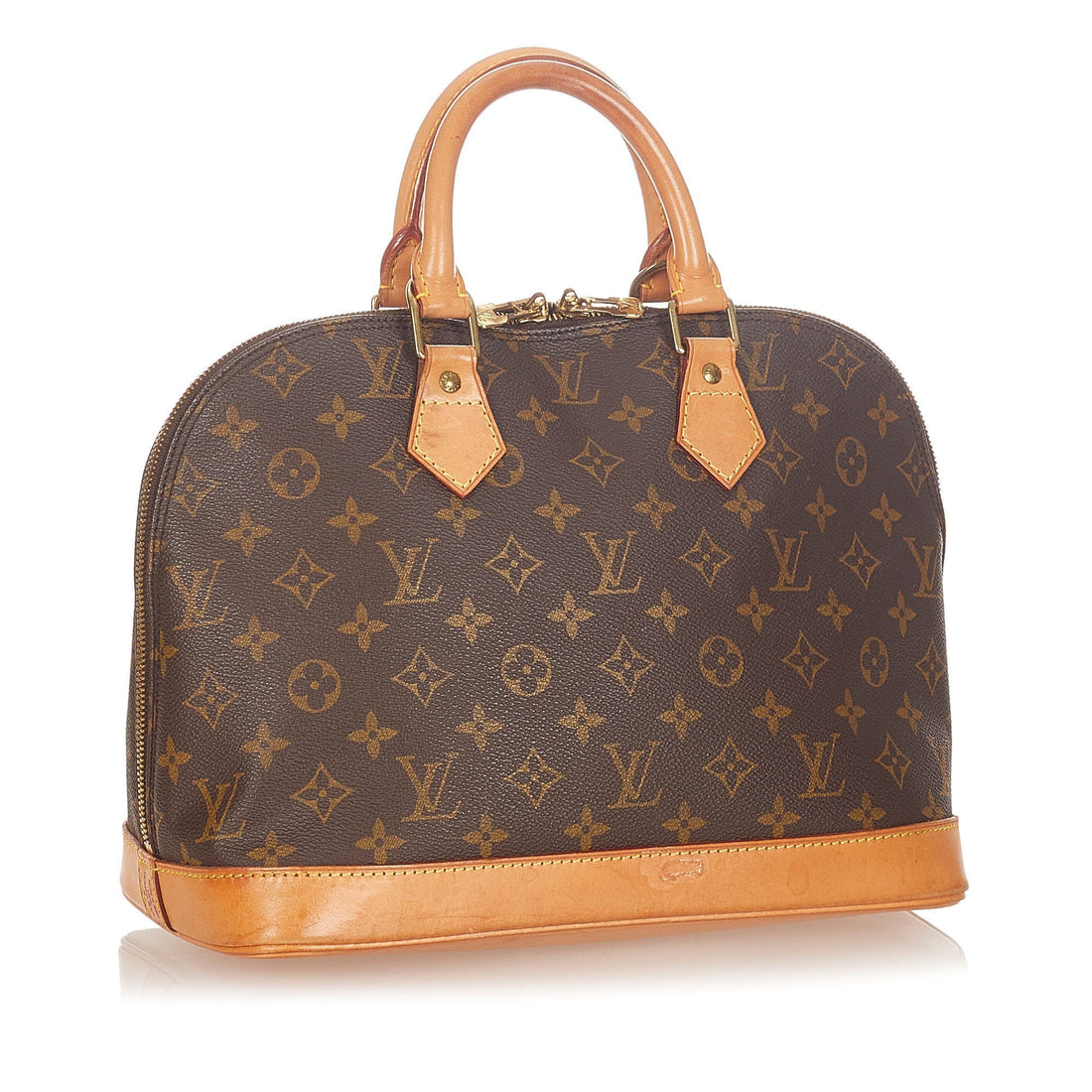 Louis-Vuitton Louis Vuitton Monogram Alma PM Brown