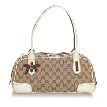 Gucci Gucci GG Canvas Princy Handbag Brown