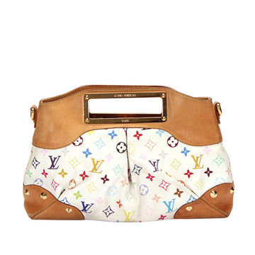 Louis-Vuitton Monogram Multicolore Judy MM White