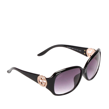 Gucci Gucci Interlocking G Square Tinted Sunglasses Black