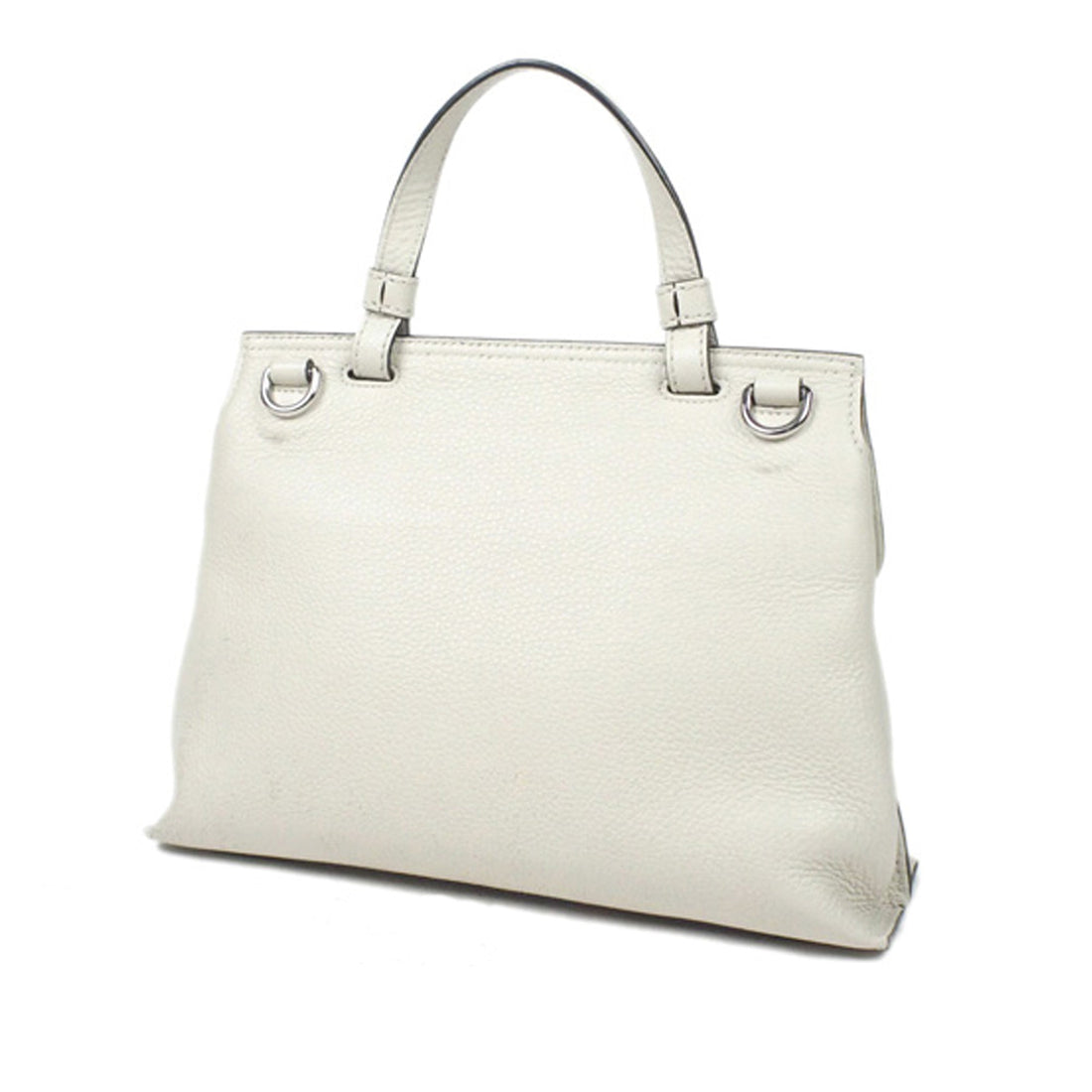 Gucci Bamboo Daily Leather Satchel White