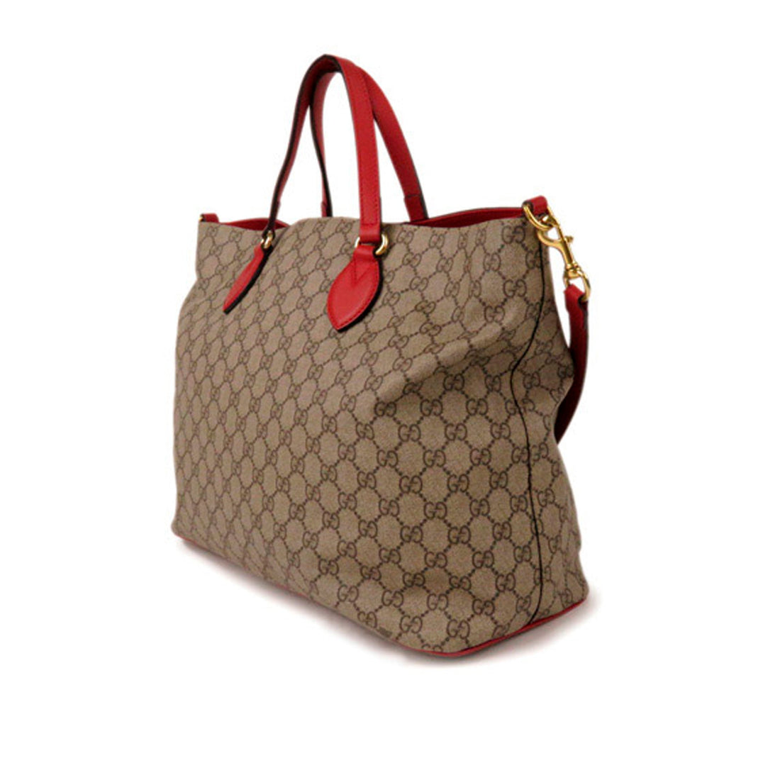 Gucci GG Supreme Courrier Soft Satchel Brown