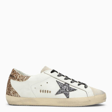 WHITE/SILVER/GOLD SUPER-STAR SNEAKER