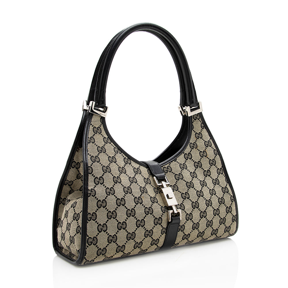 Gucci GG Canvas Bardot Satchel