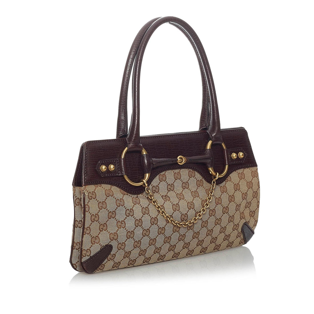 Gucci GG Canvas Horsebit Handbag