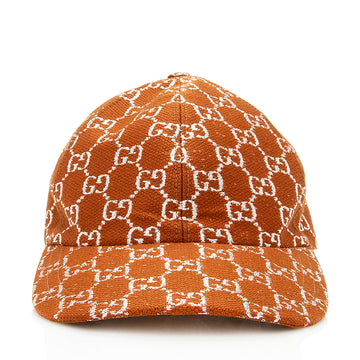 Gucci GG Canvas Lame Baseball Hat - Size XL