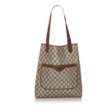 Gucci GG Supreme Web Tote Bag
