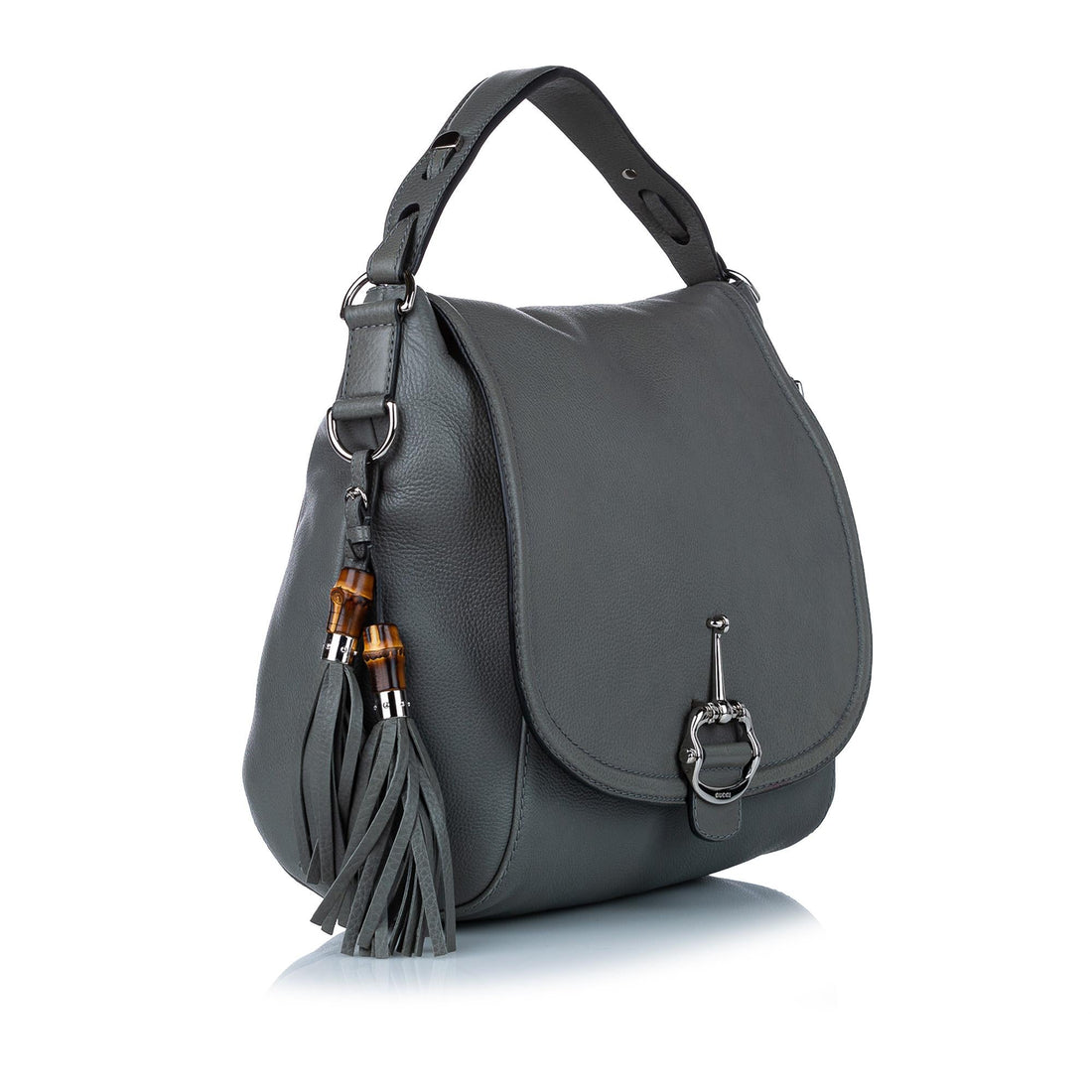 Gucci Techno Horsebit Leather Satchel
