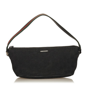 Gucci Web Canvas Boat Baguette