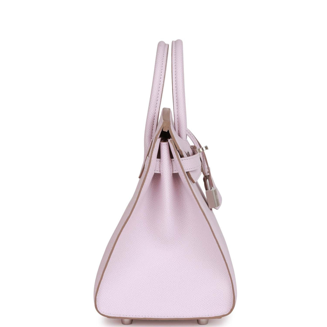 Hermes Birkin Sellier 25 Mauve Pale Leather Palladium Hardware
