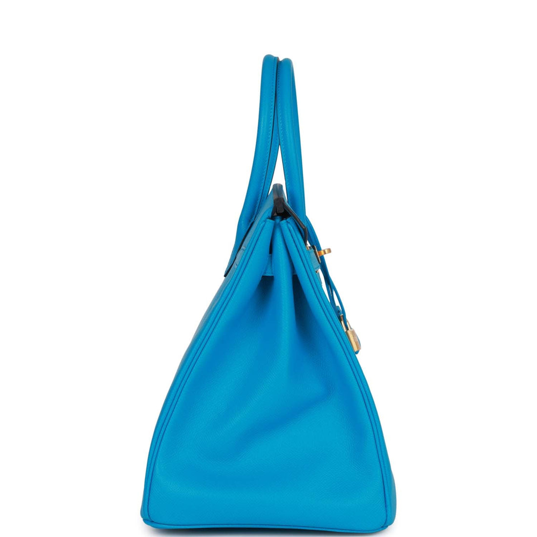 Hermes Birkin 35 Bleu Frida Leather Gold Hardware