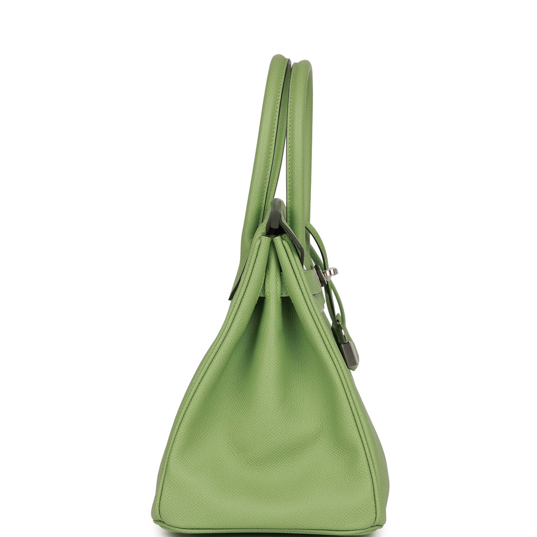 Hermes Birkin 30 Vert Criquet Leather Palladium Hardware