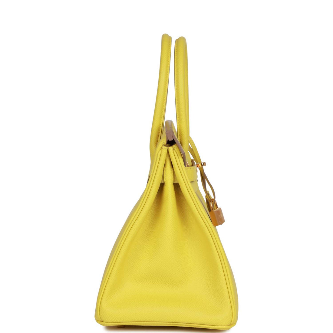 Hermes Birkin 30 Lime Leather Gold Hardware
