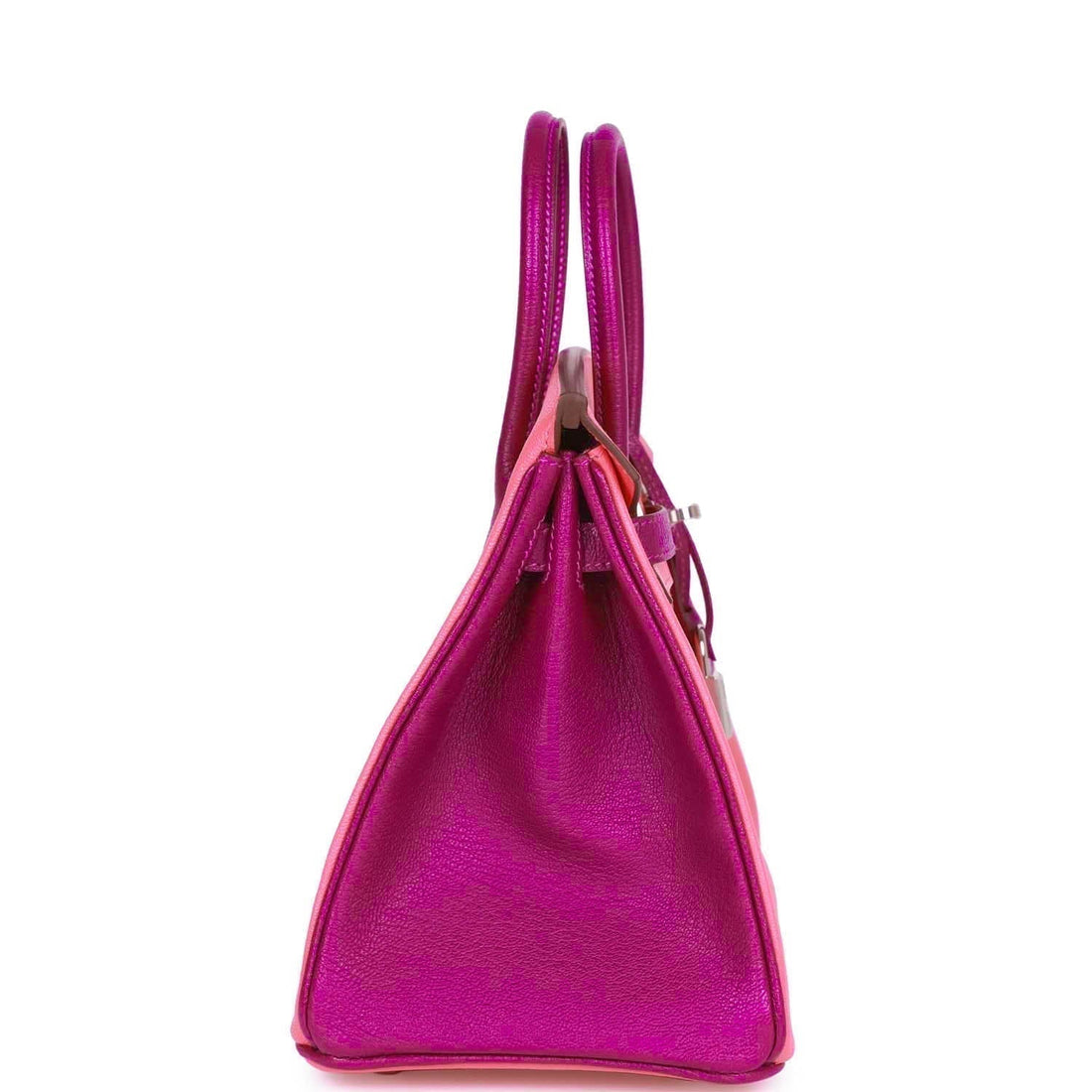 Hermes Special Order (HSS) Birkin 25 Rose Lipstick and Anemone ChÃ¨vre Palladium Hardware