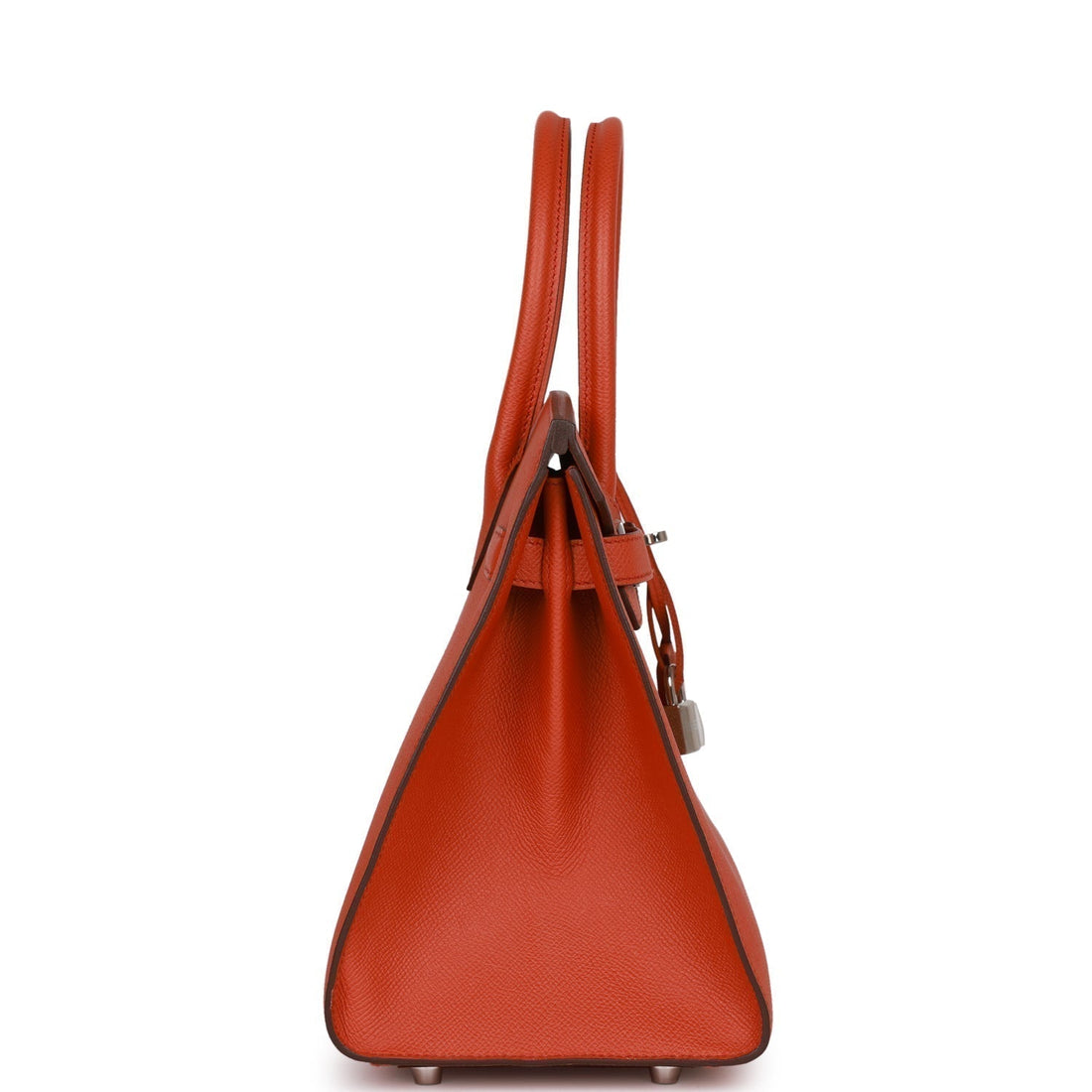 Hermes Birkin Sellier 30 Terre Battue Leather Palladium Hardware