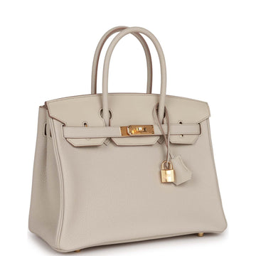 Hermes 3 En 1 Birkin 30 Beton Togo and Leather Gold Hardware