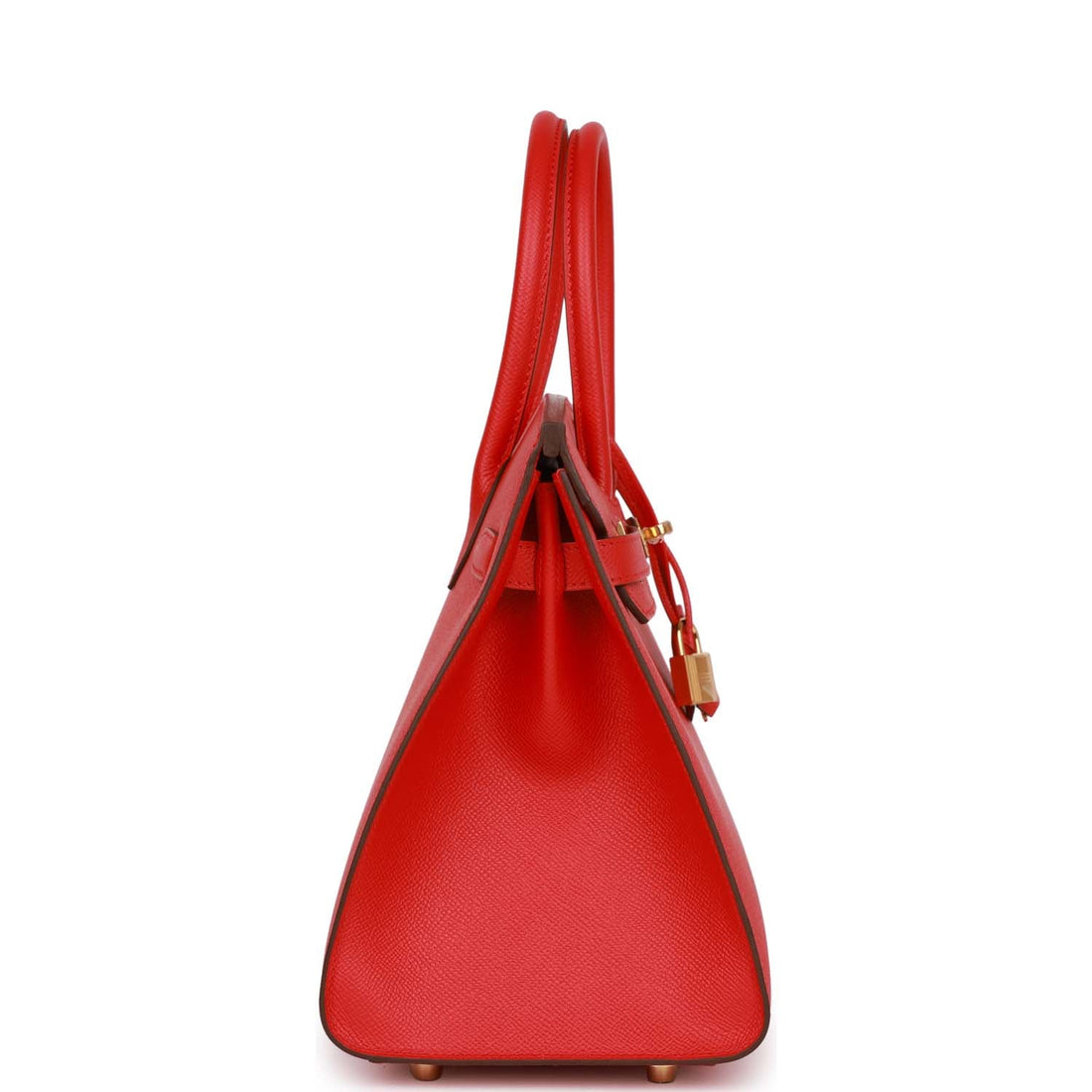 Hermes Birkin Sellier 30 Rouge Casaque Leather Gold Hardware