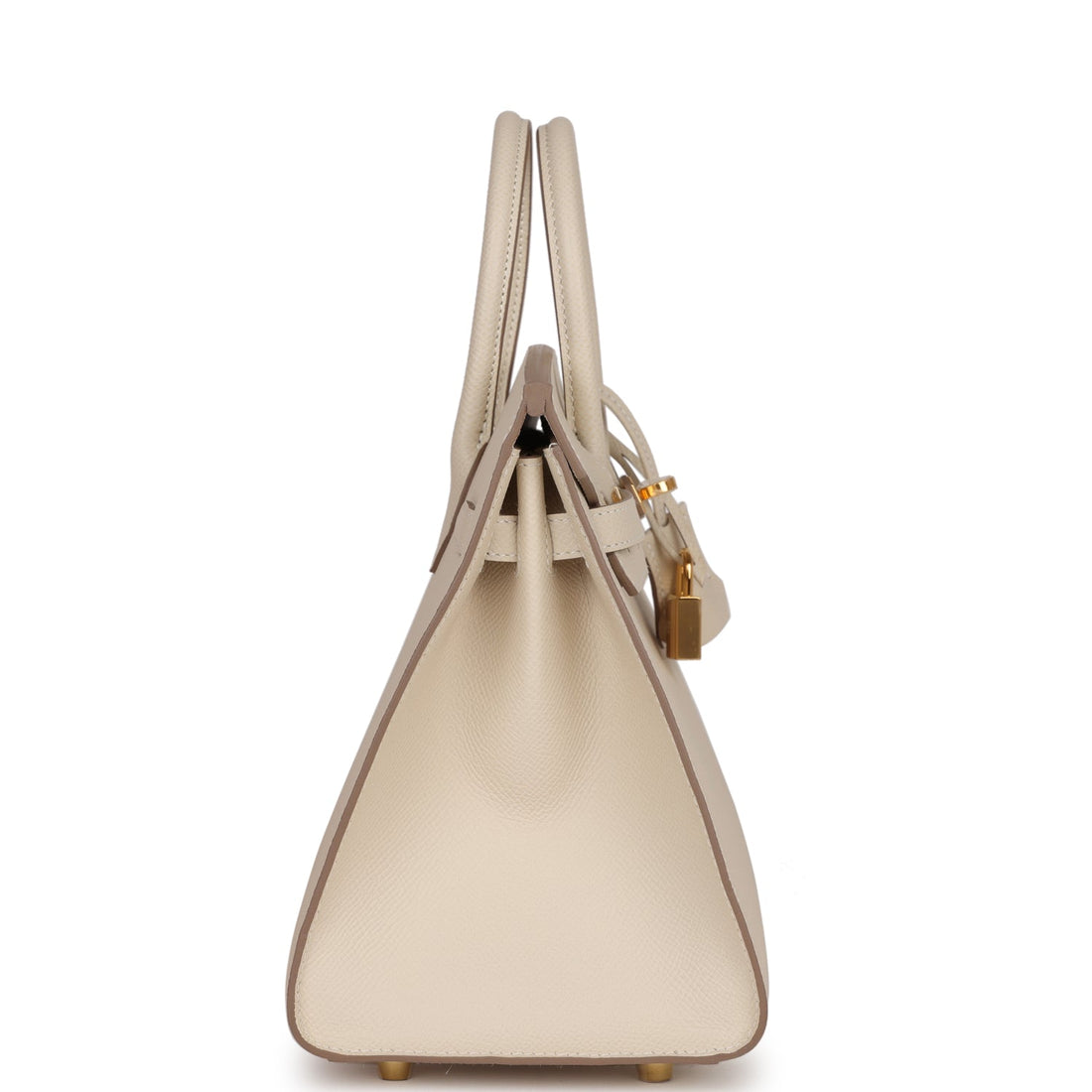 Hermes Birkin Sellier 25 Craie Leather Gold Hardware