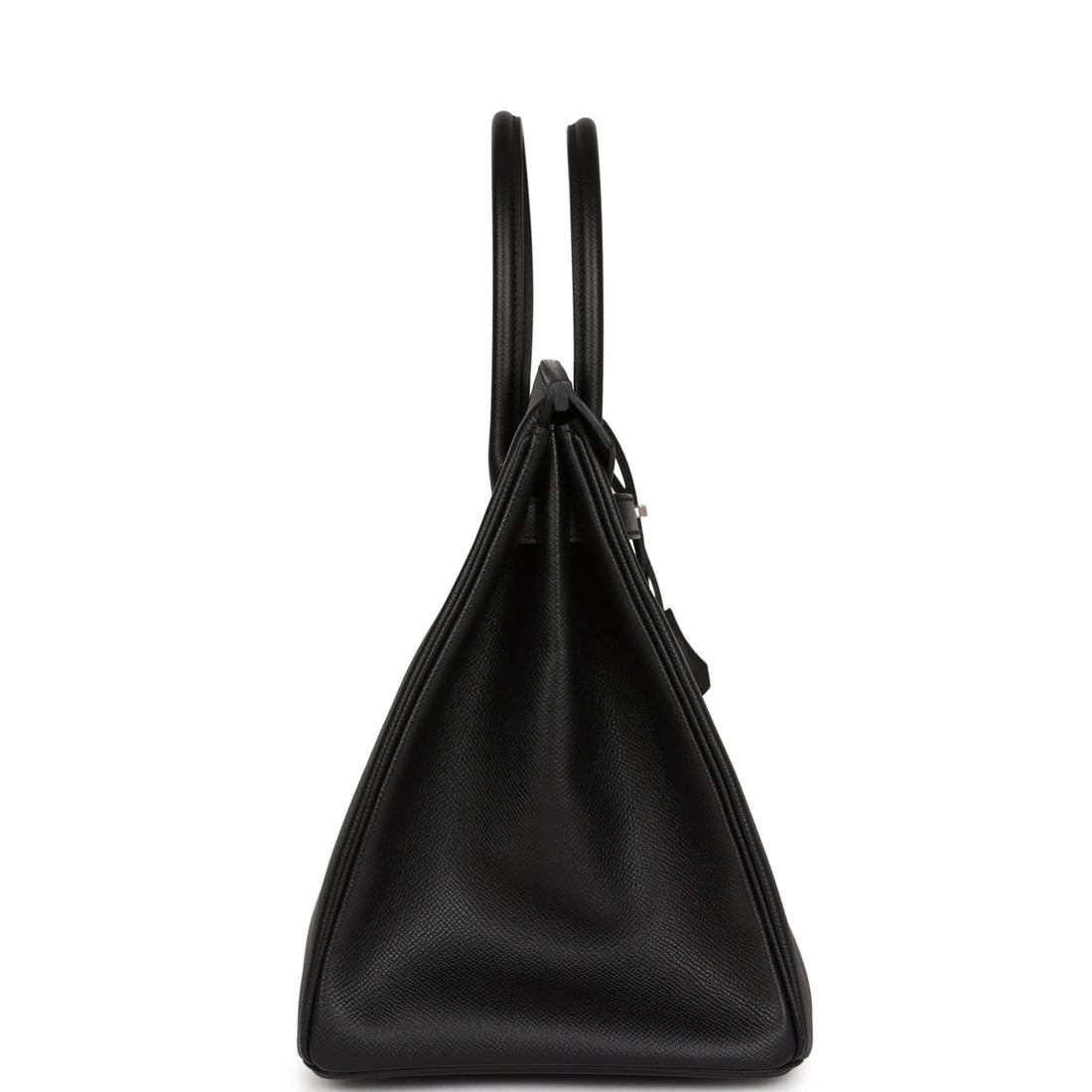 Hermes Birkin 35 Black Leather Palladium Hardware