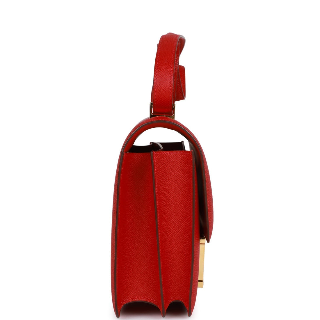 Hermes Constance 24 Rouge Casaque Leather Gold Hardware