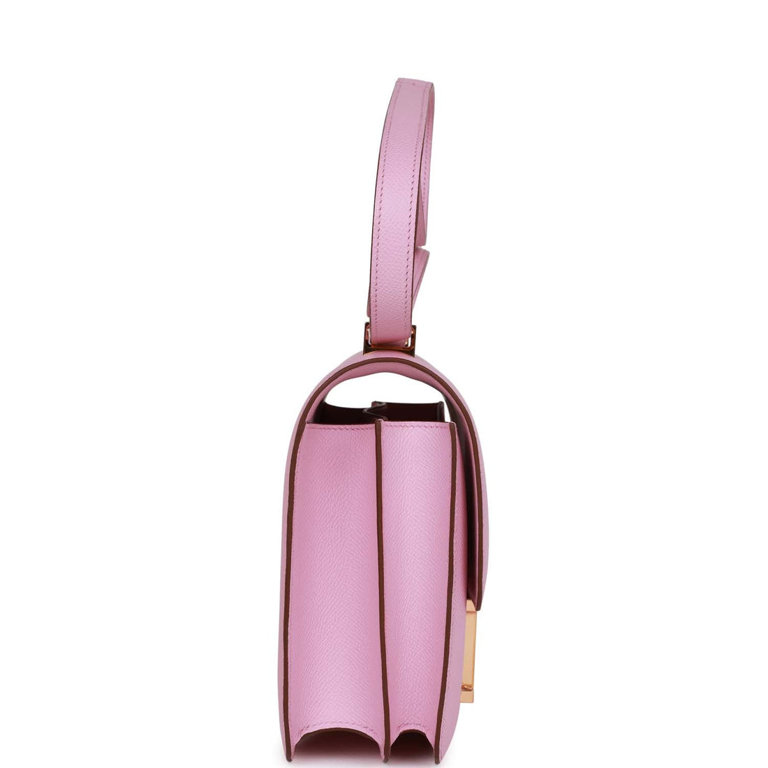 Hermes Constance 24 Mauve Sylvestre Leather Rose Gold Hardware