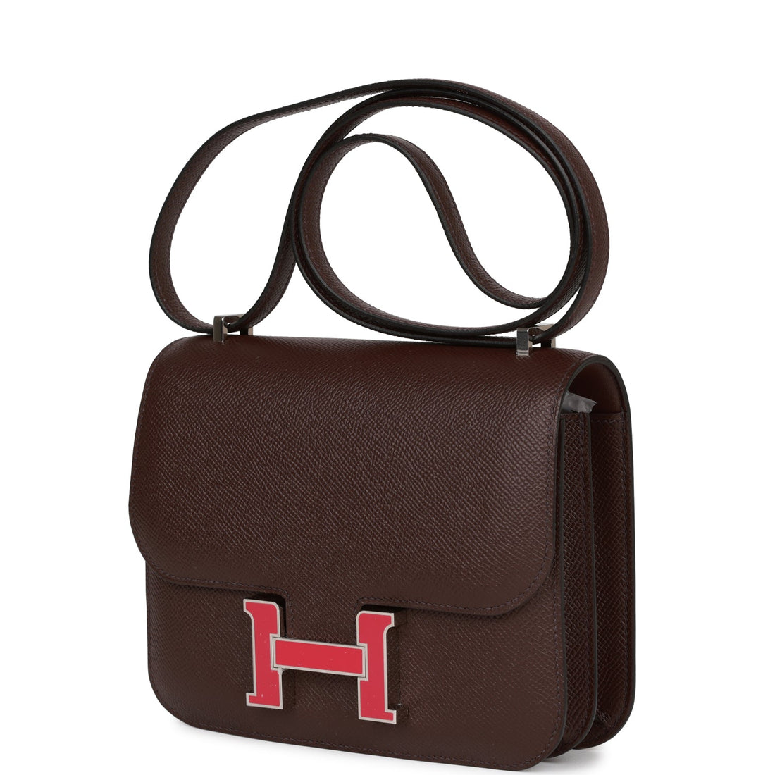 Hermes Constance 18 Rouge Sellier Leather Palladium Hardware