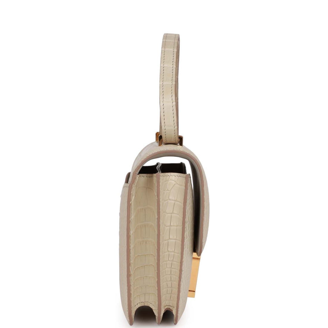 Hermes Constance 18 Beton Matte Alligator Mississippiensis Gold Hardware