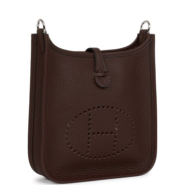 Hermes Evelyne TPM Rouge Sellier Leather Palladium Hardware