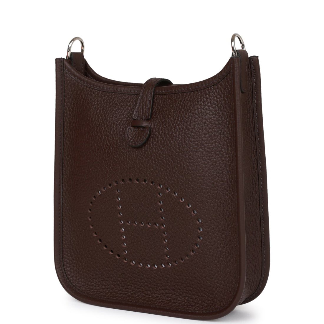 Hermes Evelyne TPM Rouge Sellier Leather Palladium Hardware