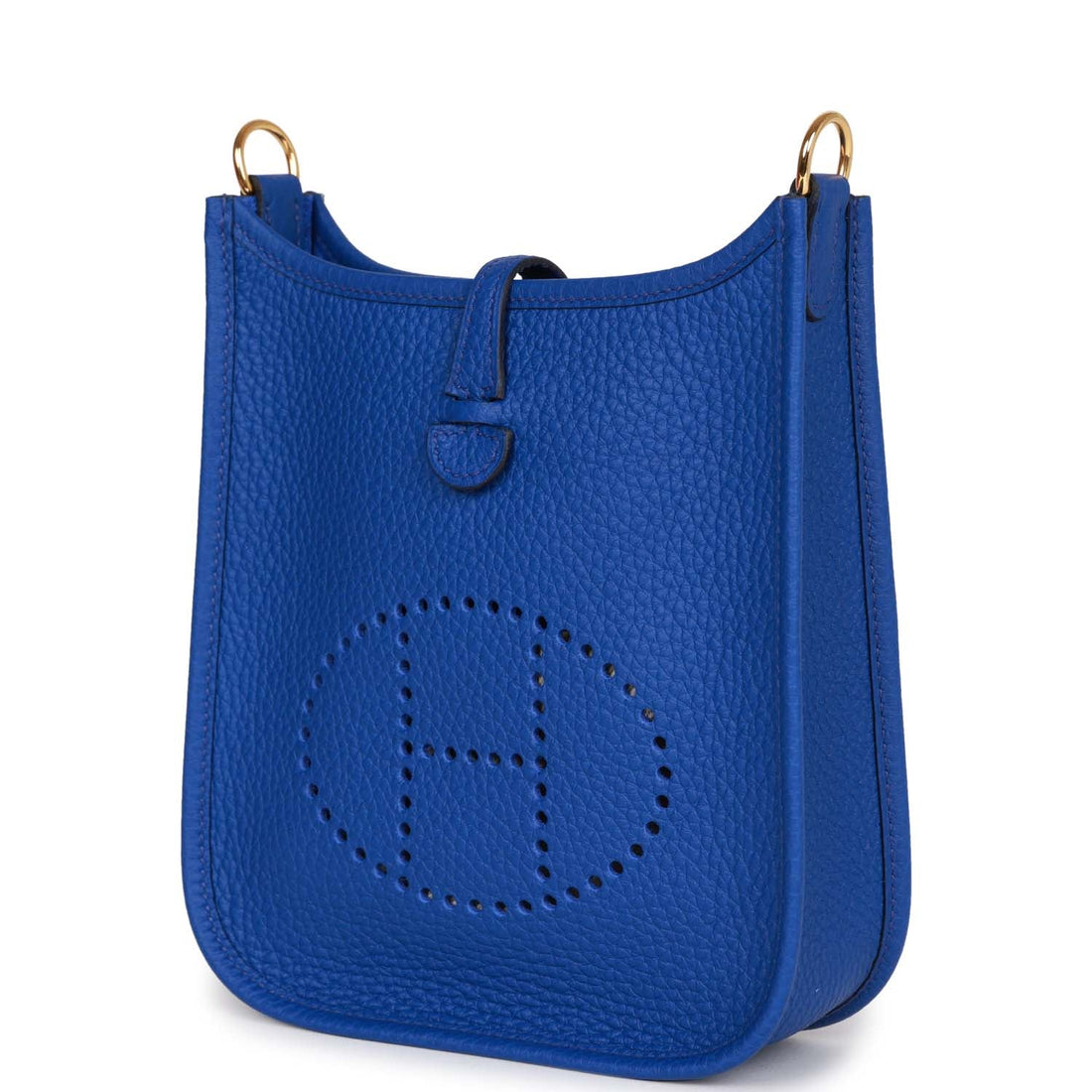 Hermes Evelyne TPM Bleu Electric Leather Gold Hardware