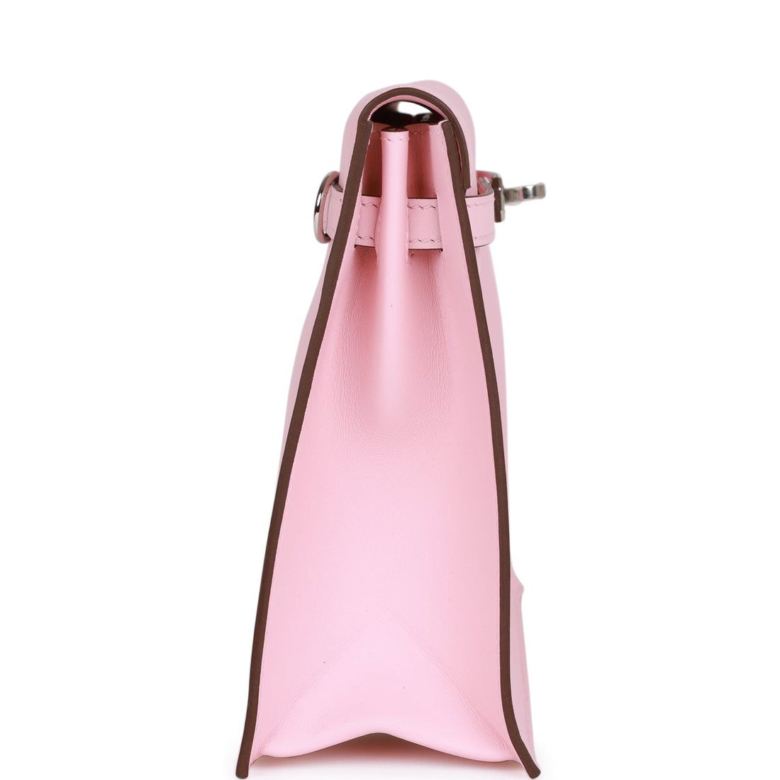 Hermes Kelly Danse Rose Sakura Leather Palladium Hardware