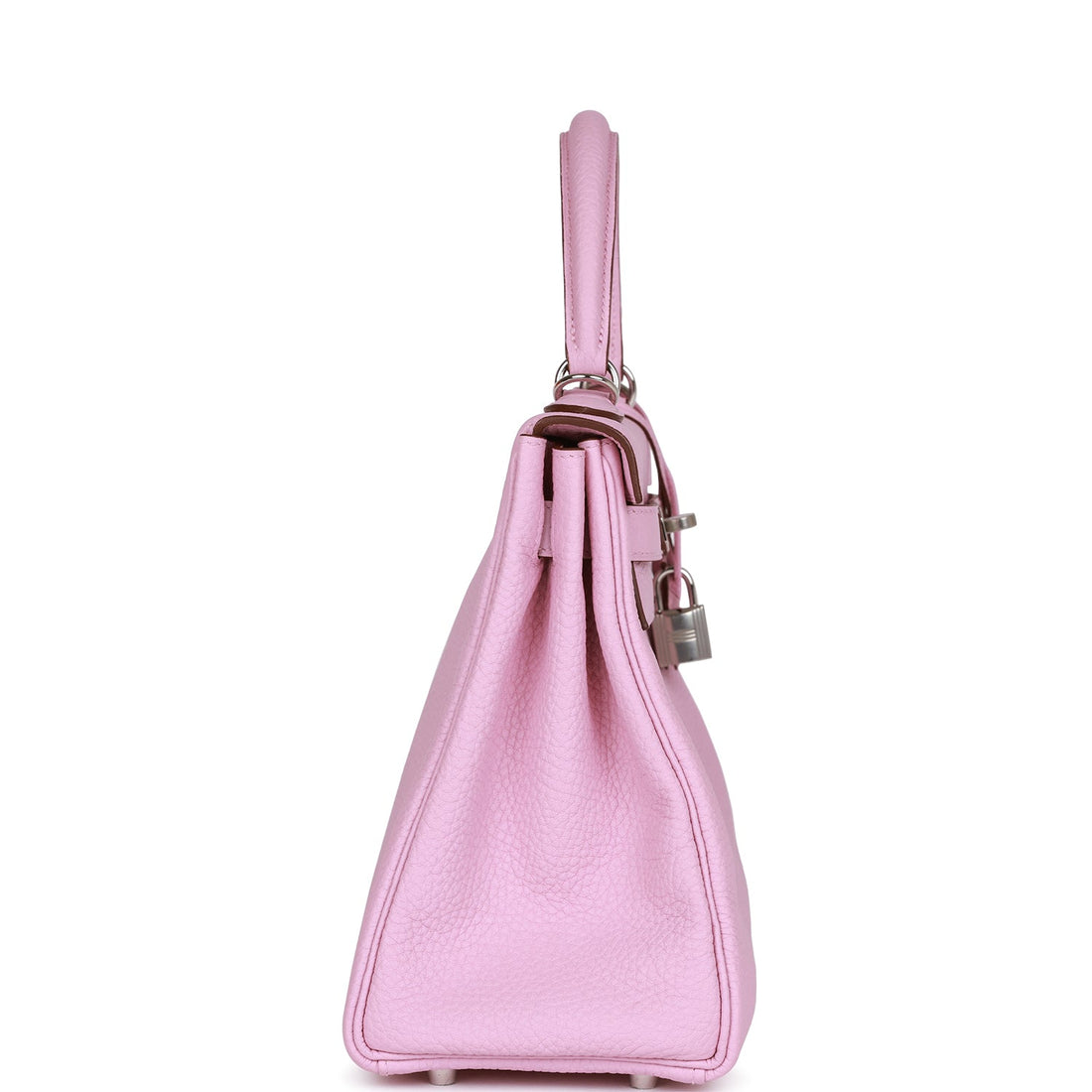 Hermes Kelly Retourne 28 Mauve Sylvestre Leather Palladium Hardware