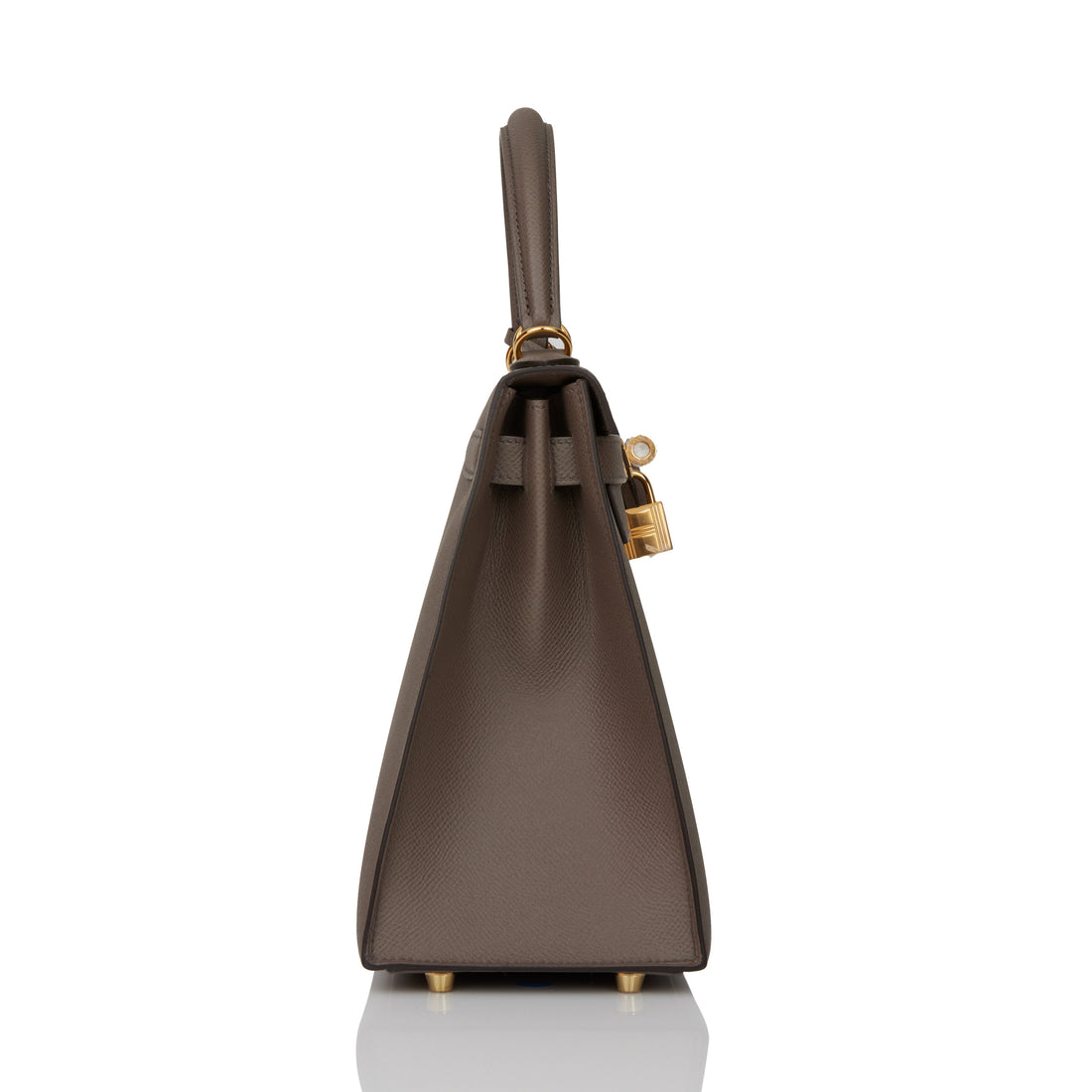 Hermes Kelly Sellier 28 Etain Leather Gold Hardware