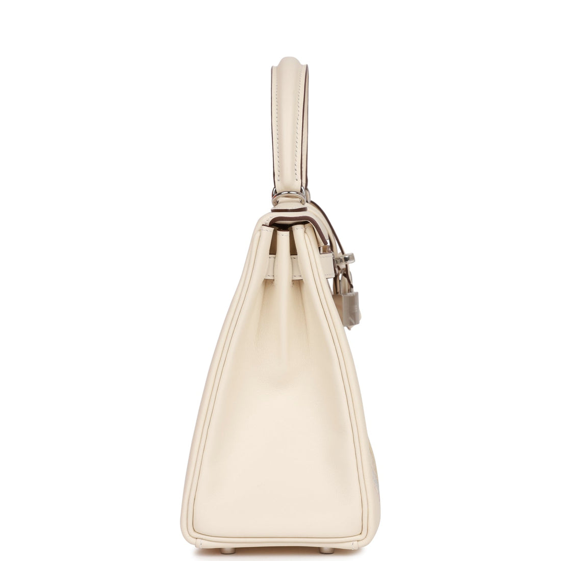 Hermes Kelly Retourne 25 In & Out Nata Leather Palladium Hardware