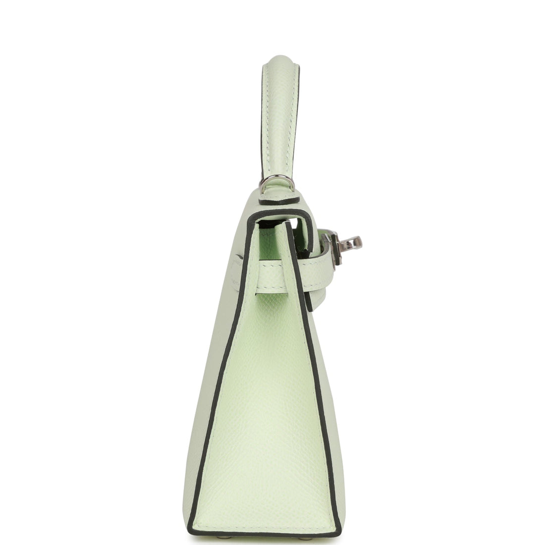 Hermes Kelly Sellier 20 Vert Fizz Leather Palladium Hardware