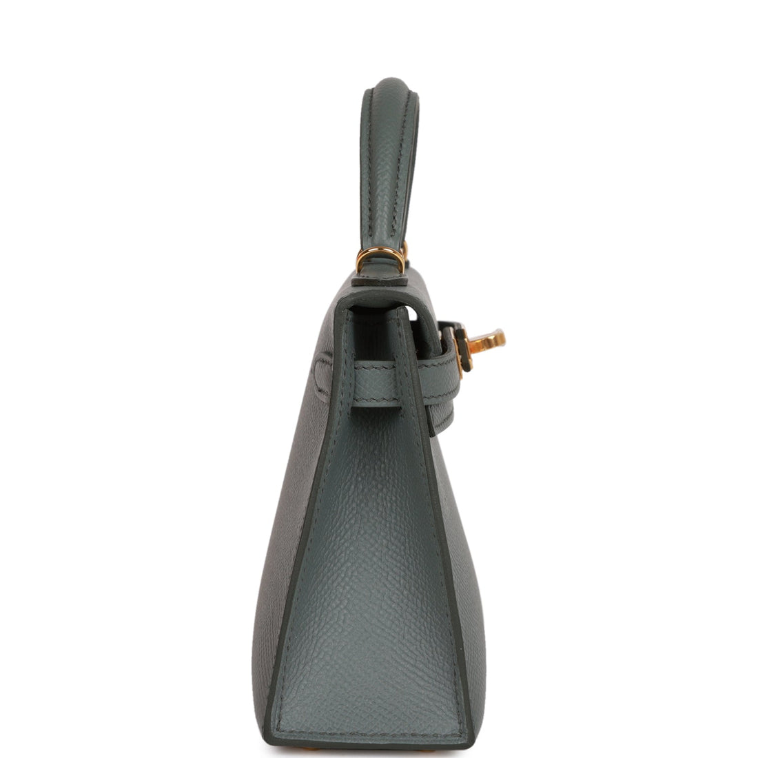 Hermes Kelly Sellier 20 Vert Amande Leather Gold Hardware