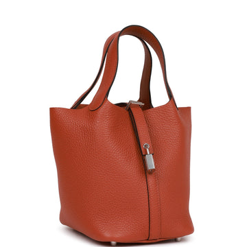 Hermes Picotin Lock 18 Cuivre Leather Palladium Hardware